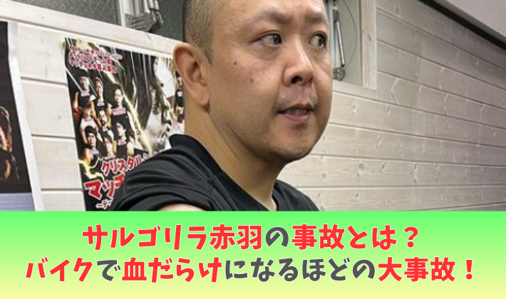 サルゴリラ赤羽の事故とは？どんな状況だった？バイクで血だらけに！